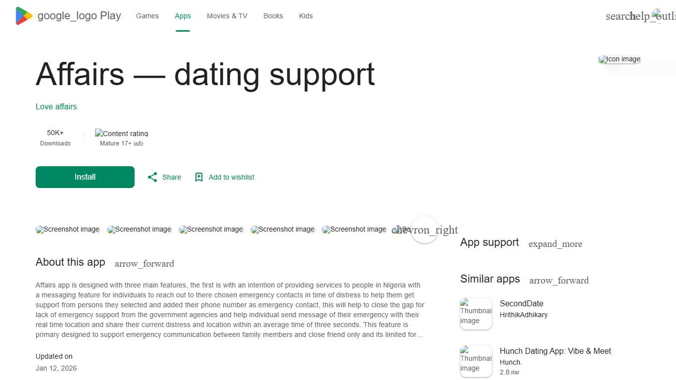 Affairs — dating support - Apps on Google Play